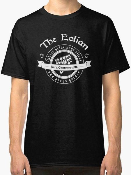 

new the eolian bar (name of the wind) men t shirt black em1