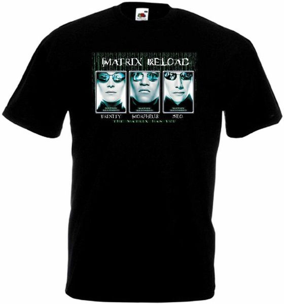 

matrix reloaded v3 t shirt black movie poster all sizes s-5xl