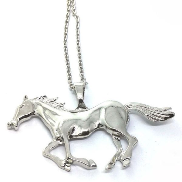 

европейские и американские модели взрыва сплава лошадка ожерелья мужчин и женщин длинный свитер моды цепи 12 зодиак ожерелье, Silver