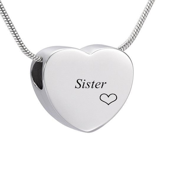 

ijd9942 stainless steel cremation jewelry for ashes urns pendant locket keepsake memorial necklace for women & men, Silver