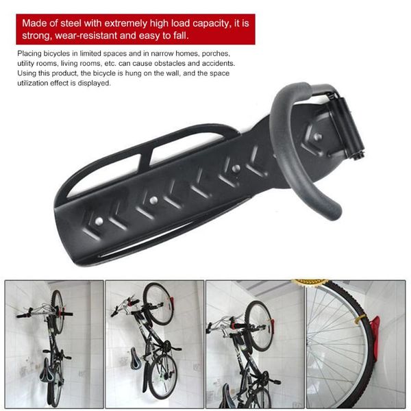 

capacity bike wall mount bicycle stand holder mountain bike storage rack stands steel hanger hook portable bicycle accessories