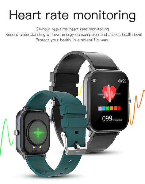 

p8t bluetooth call smart watch men women heart rate fitness tracker sports thermometer body test smartwatch vs l5 l7 l9 p8 p10