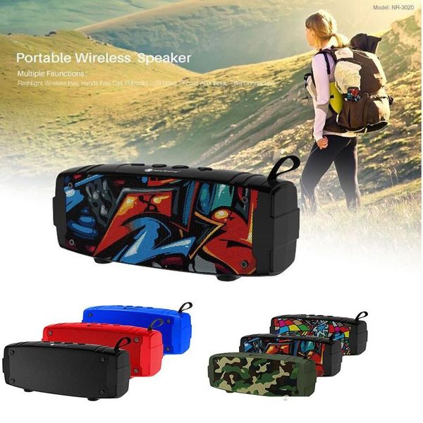 

2020 camo new portable bluetooth speaker wireless loudspeaker sound system stereo music tf fm waterproof outdoor speaker dhl ship