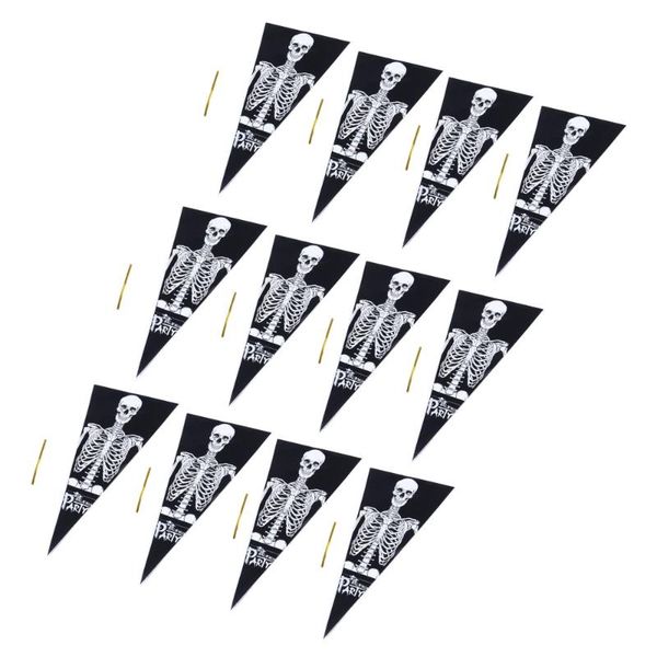 

300pcs halloween triangle bag weird scary toy candy wrappers packaging bag