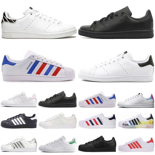 

2020 stan smith superstar men women casual shoes superstars black white green red mens womens trainers sports sneakers size 36-45