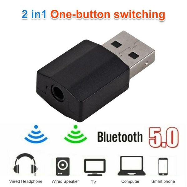 

usb power v5.0 bluetooth receiver car kit 3.5mm jack cable audio adapter auto aux in for speaker car mp3 player wireless module