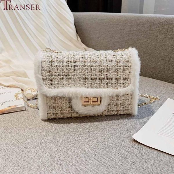 

transer women shoulder bags retro plush messenger bag elegant small party handbags ladies chain crossbody bags bolsa feminina #4