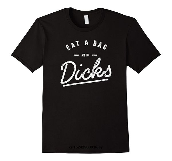 

men's eat a bag of dicks cotton t shirt