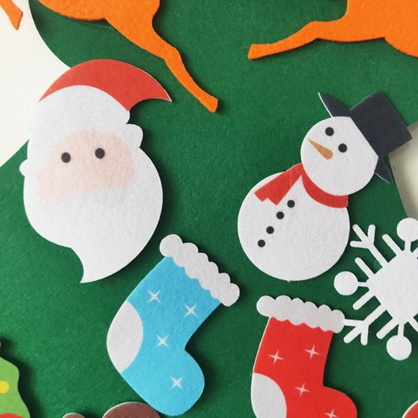 

diy felt christmas tree decoration wall hanging ornaments kids new year gifts 667b