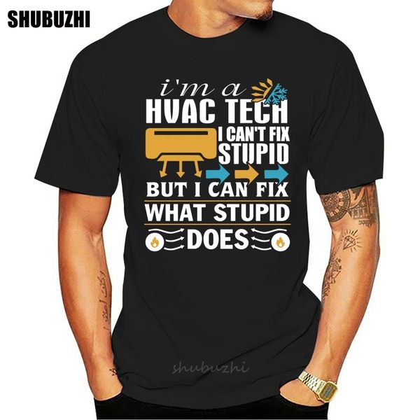 

im a hvac tech t shirt spring autumn vintage round neck pattern graphic short sleeve humor printing shirt