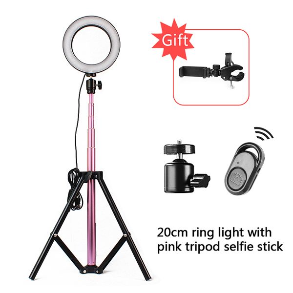 

led ring light 10inch 5600k light lamp dimmable pgraphy studio phone video with 150cm tripod selfie stick&usb plug