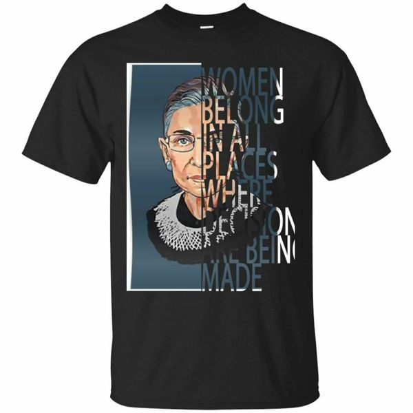 

rbg ruth bader ginsburg women belong in all places t-shirt s-3xl
