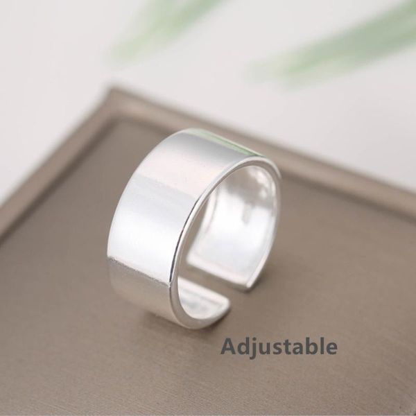 

2020 new arrival tibetan silver wide big adjustable ring simple friend gift love symbol fashion women jewelry ing, Golden;silver