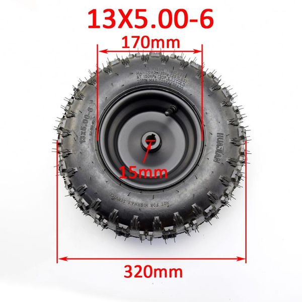 

13x5.00-6 wheel rim tire and tyre for off-road atv quad buggy mower go-kart buggy