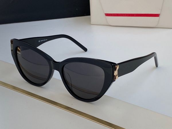 

new 376 fashion womens sunglasses cat eye frame stitching color style uv400 protection glasses with original box 376, White;black