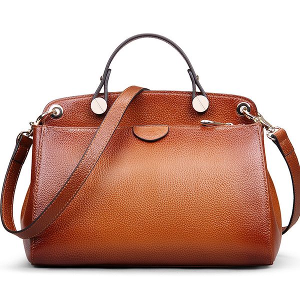 

women handbag genuine leather tote bags large real leather shoulder bag cow female handbags