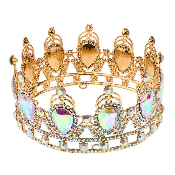 

элегантный барокко люкс rhinestone tiara корона королева декор для волос, Silver
