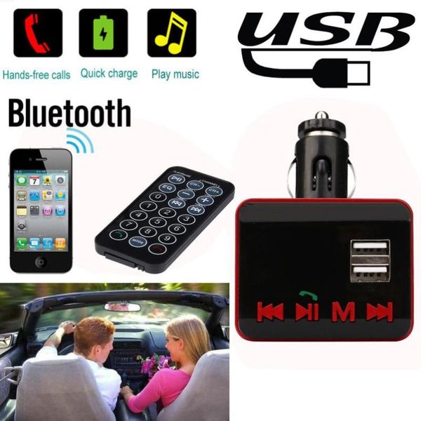 

2020 горячие продажи мода беспроводной громкой связи sd usb lcd автомобильное зарядное устройство 5v / 1a kit mp3 bluetooth fm-передатчик с
