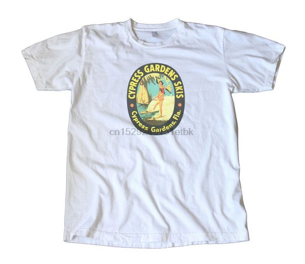 

vintage cypress gardens skis decal t-shirt - florida