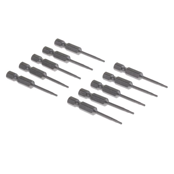 

10pcs drill bits set screwdriver bits t6 -t15 1/4\" shank alloy steel
