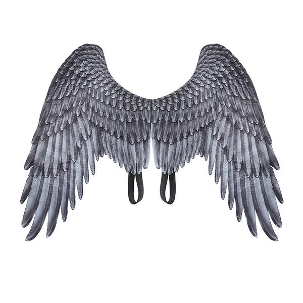 Хэллоуин 3D Angel Wings Масленица тематическая вечеринка Косплей Wings Для детей Для взрослых Большой Большой черный Крылья костюм дьявола YJL55