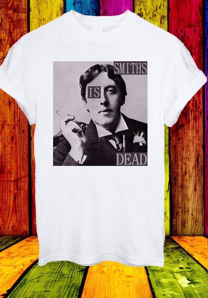 

smiths is dead oscar wilde моррисси мужчины женщины мужская футболка летняя короткие рукава хлопок мода футболка