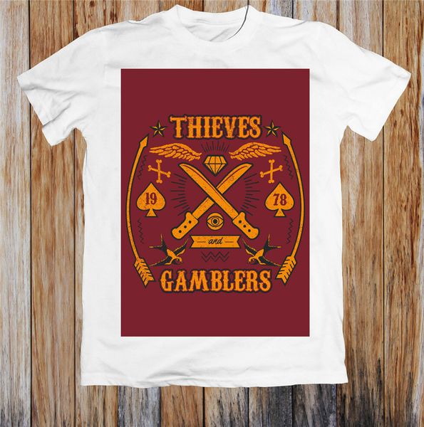 

воры и картежники унисекс футболка на заказ специальные печати tee shirt