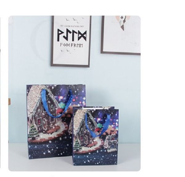 

2020 christmas paper bag clothing shopping bag christmas gift bag length 30cm height 41.5cm width 12cm c05