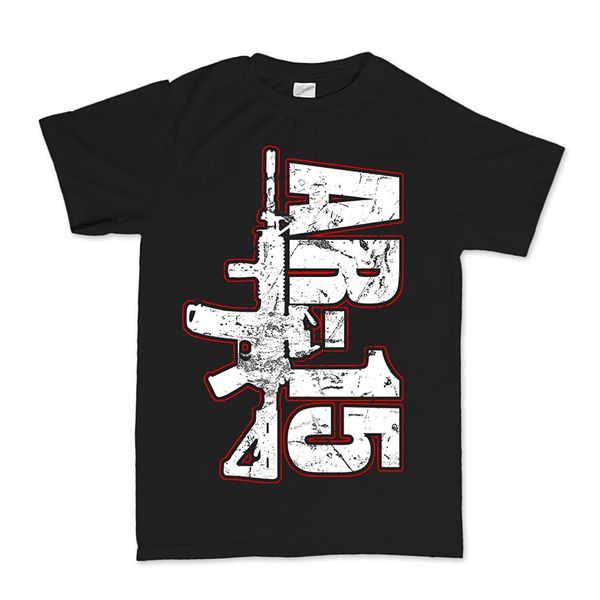 

summer style hip hop men t-shirt tee mens ar-15 mil-spec tactical rifle t shirt