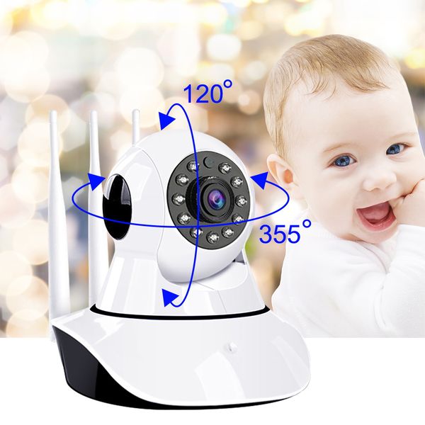 

1080p hd wireless camera surveillance camera network wifi smart home video camera 360 degrees two way audio night vision