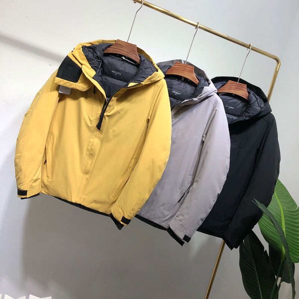 

20s горячие мужские пуховики мода зима keep warm ветровки пальто новые streetwear мужчины повседневная ветровки куртки tops пуховики m-3xl, Black