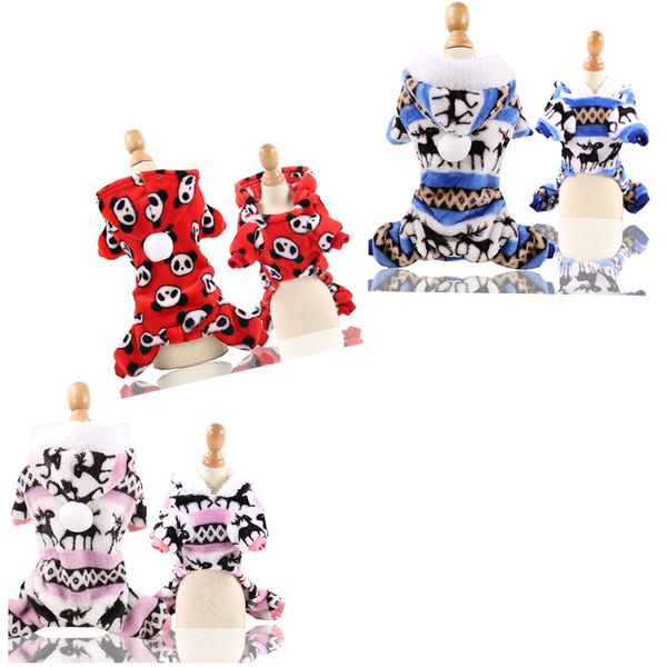 

pet dog clothes costume cute cartoon clothes for small dog cloth puppy hoodies warm clothing pajamas jumpsuit winter
