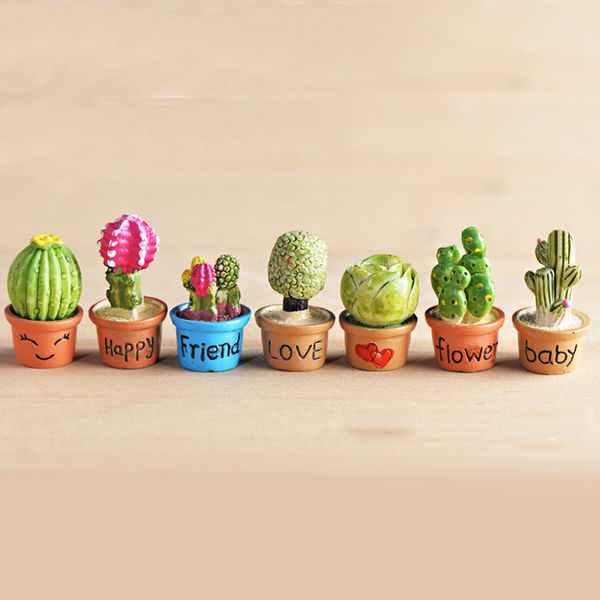 

7 pieces 1:12 dollhouse succulent plants greenery home room garden decor