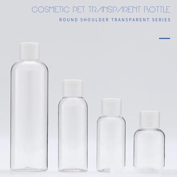 

plastic cosmetic bottles containers 50-250ml lotion toner essence transparent bottle packing bottles makeup storage jars 0199pack