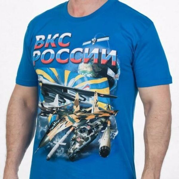 

оригинальный русский хлопок футболка воздушные и космические силы россии