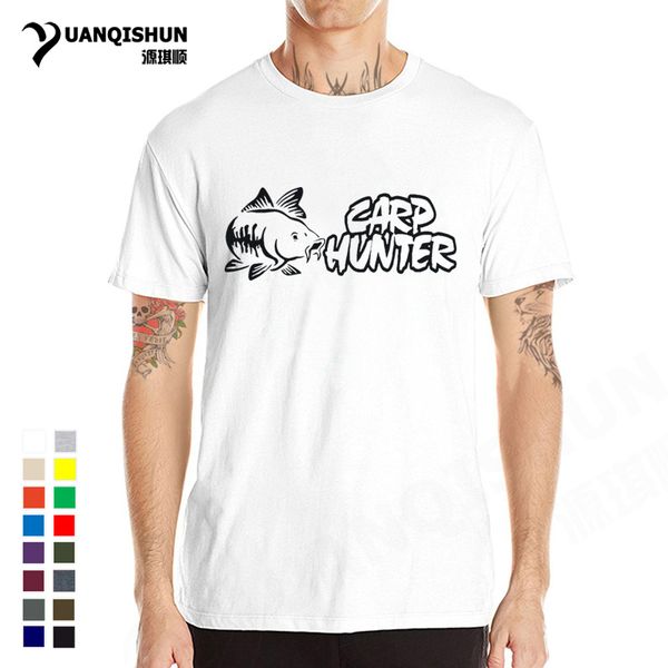 

carp hunter fish printing tshirt fisherman fishiings t-shirt 2018 summer new men brand t shirts o-neck tees