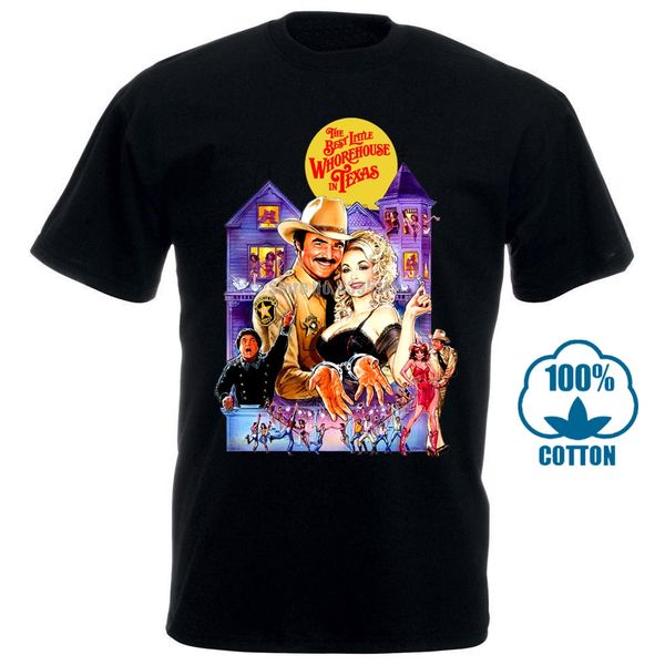 

colour black medium tees little whorehouse in texas burt reynolds dolly parton t shirt 011037