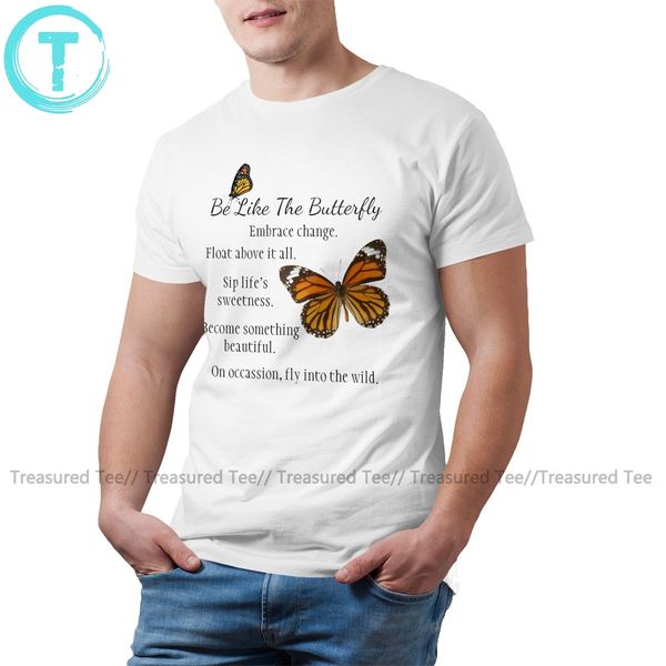 

insect t shirt be like a butterfly monarch version t-shirt oversized print tee shirt cute mens tshirt