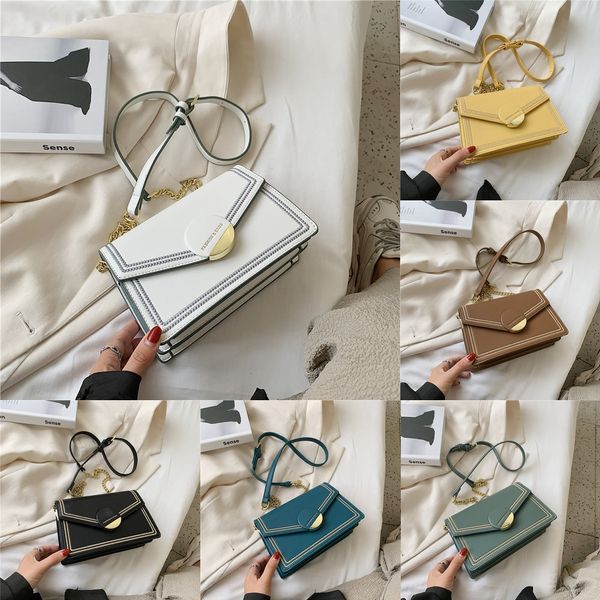

internet celebrity texture all-match shoulder small square bagwomen's 2020 fashion new shoulder messenger bag korean style casual lock