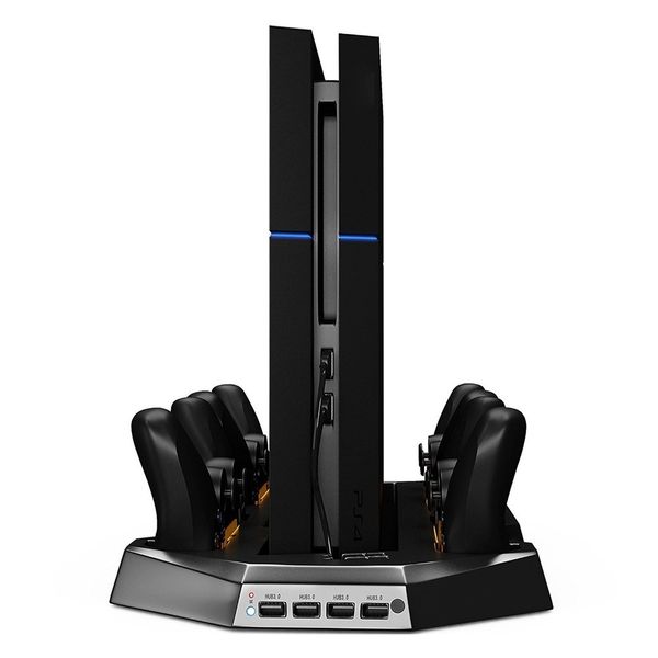 

new vertical stand dual cooler fans for ps4 2/4 charging stations for dualshock4 ps4 controllers