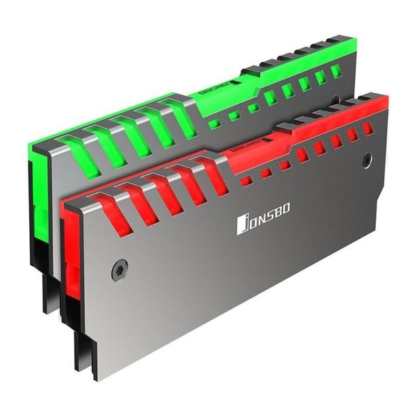 

jonsbo nc-2 2pcs rams heatsink memory cooling vest support motherboard aura control color rgb heatsink rgb aluminum cooler shell