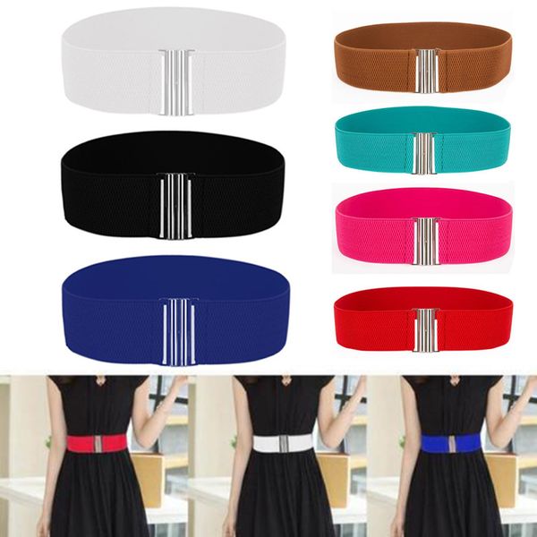 

women belt skinny elastic ceinture soft leather wide self tie wrap around waist band simple vintage dress belt accessories femme, Black;brown