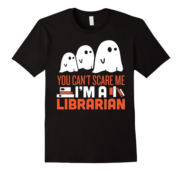 

men's summer fashion t-shirt funny scary librarian halloween costume librarian tshirt