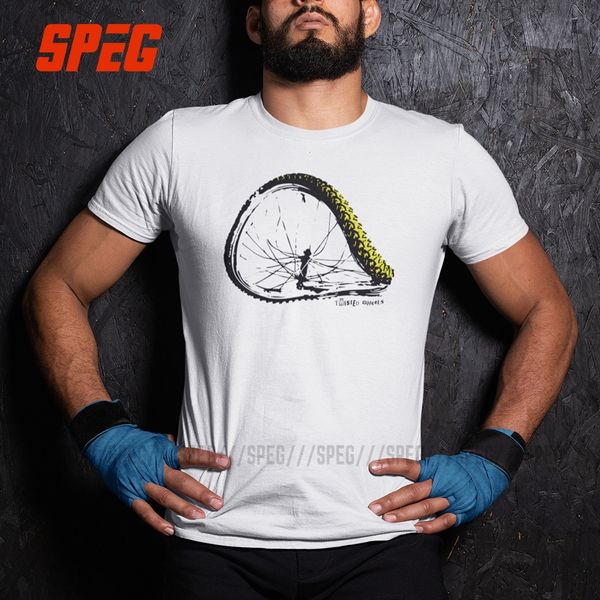 

twisted wheels bent wheel mtb mountain biking funny t-shirt round collar men tee 100% cotton t shirt awesome short sleeve