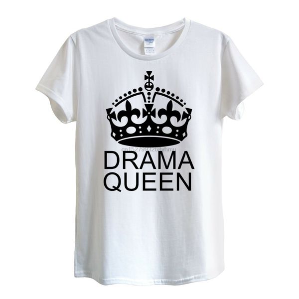 

drama queen t-shirt men women white funny princess diva dramatic cool