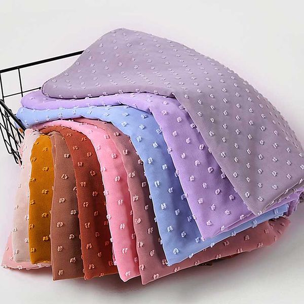 

scarves luxuey pom bubble chiffon hijab scarf women long shawl wrap muslim headband maxi islamic sjaal 180*70cm, Blue;gray