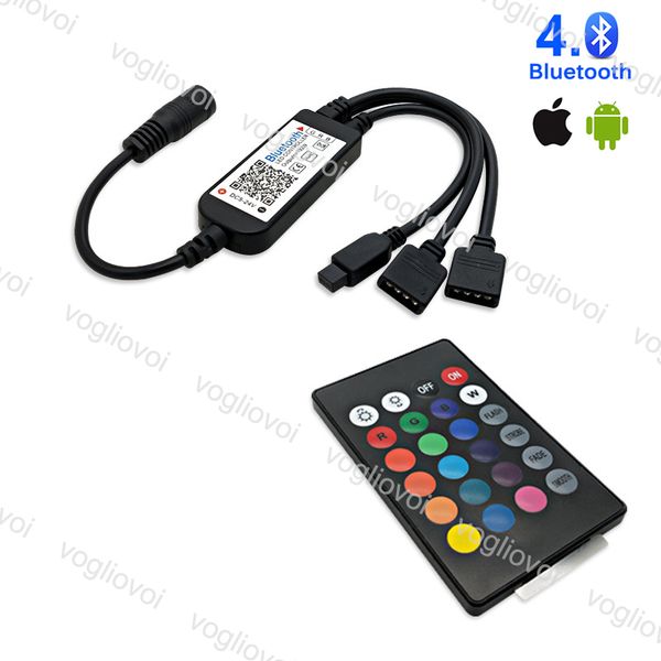 

rgb контроллеры bluetooth многоцветный ir24key dc5-24v app 2 в 1 4pin освещение аксессуары для 5050 3528 led strip ленты dhl