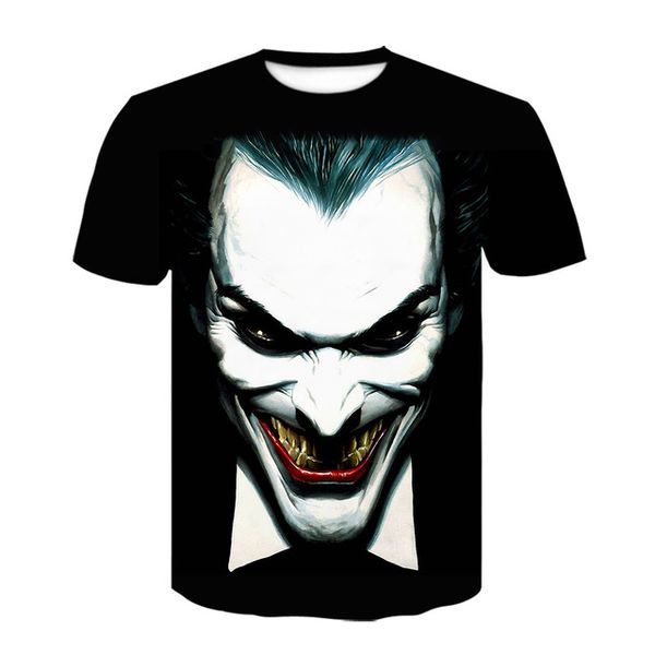 

it clown joker camiseta 3d print shirts comics plus size kawaii men clothing