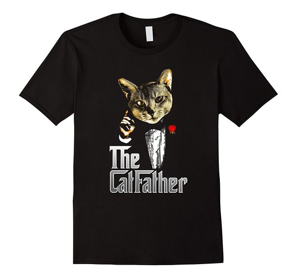 

2019 fashion свободная перевозка груза catfather смешная пародия cat lover папа футболка майка