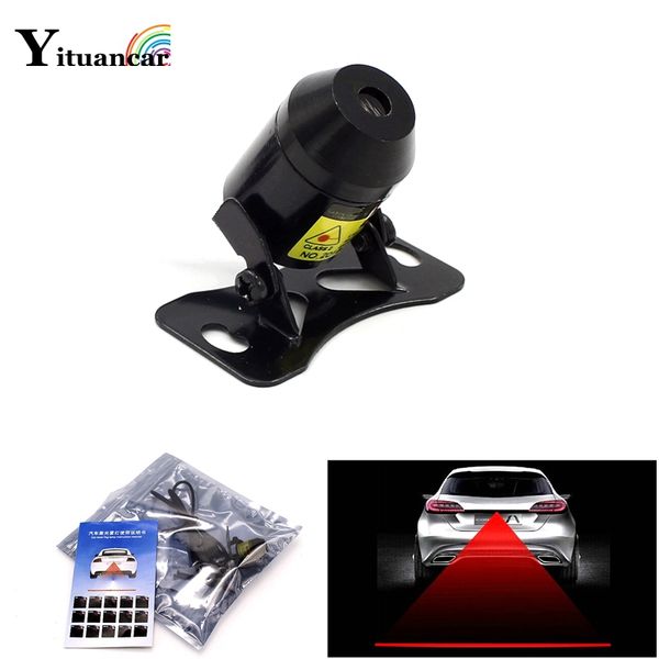 

сигнал yituancar оптовая 1pcs автомобиля сид лазера противотуманные фары задний anti-collision driving safety red line предупреждение тормоз